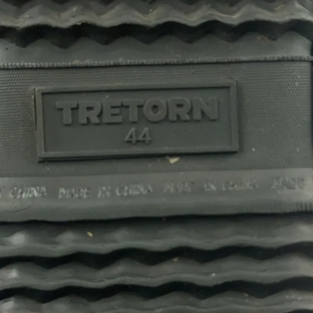 Tretorn Bo Mens Chelsea Rain Boots Black Rubber Waterproof Ankle EU 44 US 11